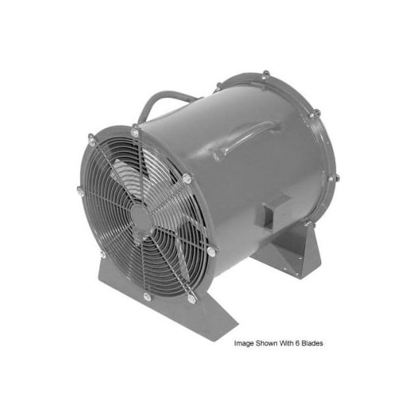 Americraft Mfg Propeller Fan W/ Low Stand, 48 in Blade Dia, 32000 cfm, 5 hp, Aluminum Blade 48DAL-5L-3-EXP - main